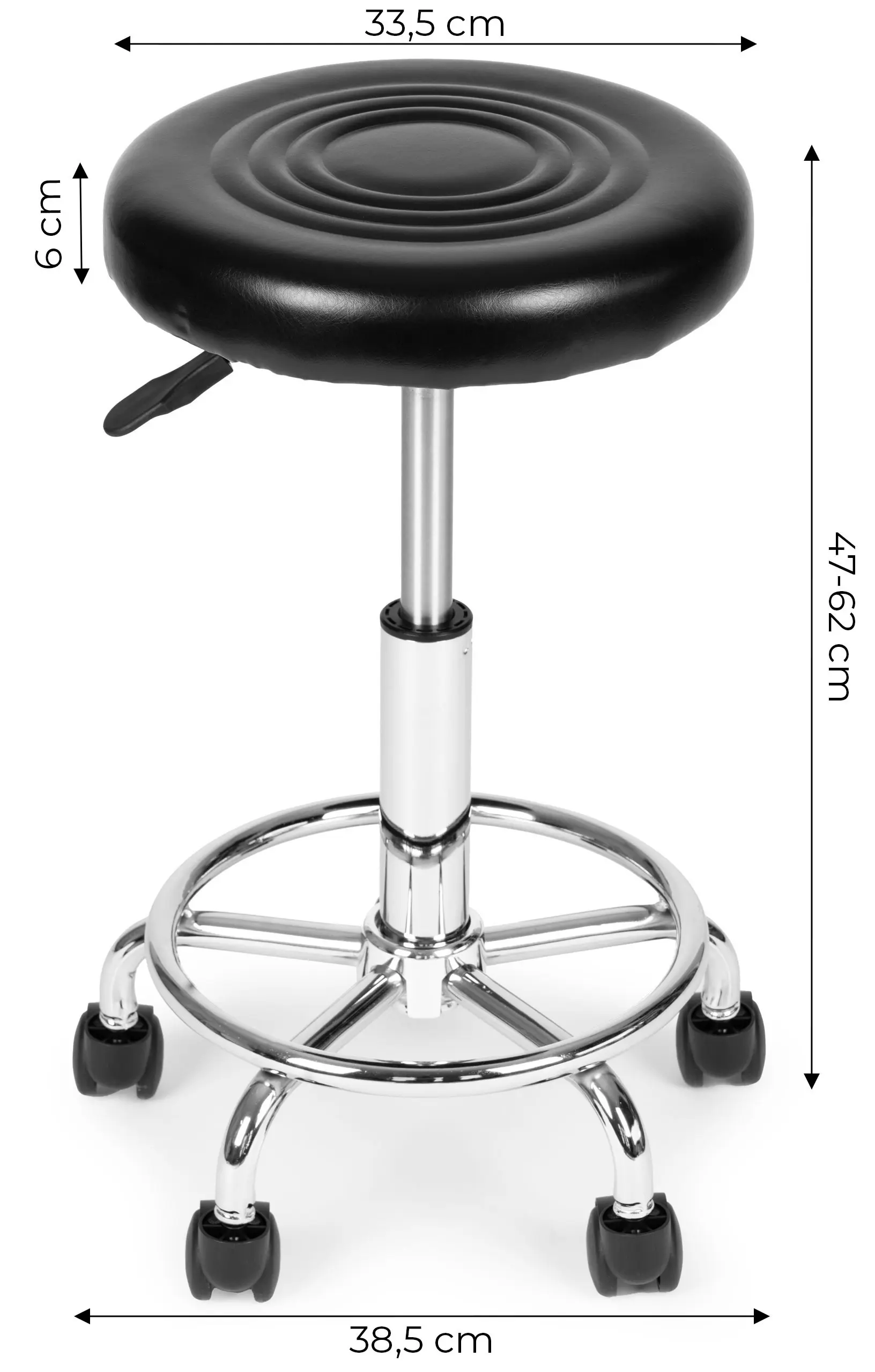 Табурет для салона красоты Modern Home BC007-2-BC (Black) - 4