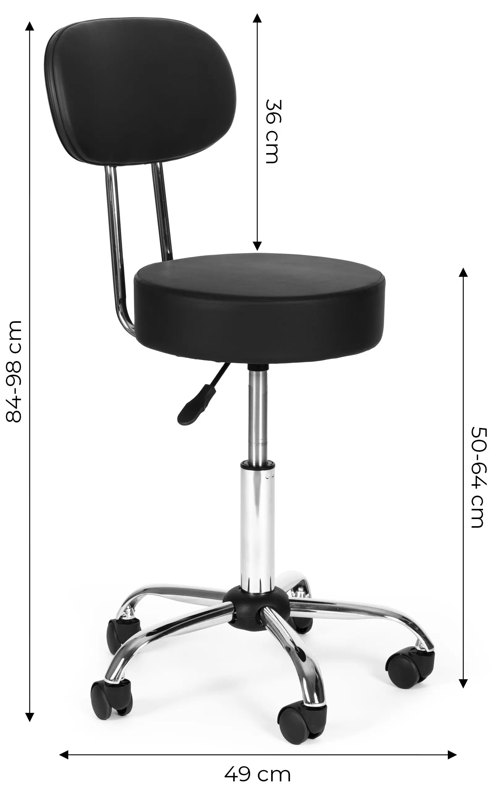 Табурет Modern Home BC009-BC (Black) - 5