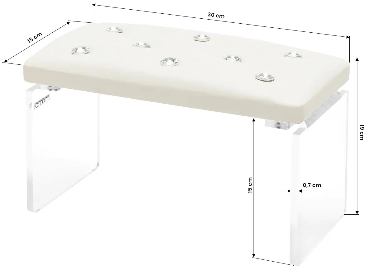 Suport pentru mâini pentru manichiură Momo Diamond 148124 (Ecru)