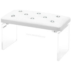 Подставка для рук маникюрная Momo Diamond 151057 (White/Transparent)