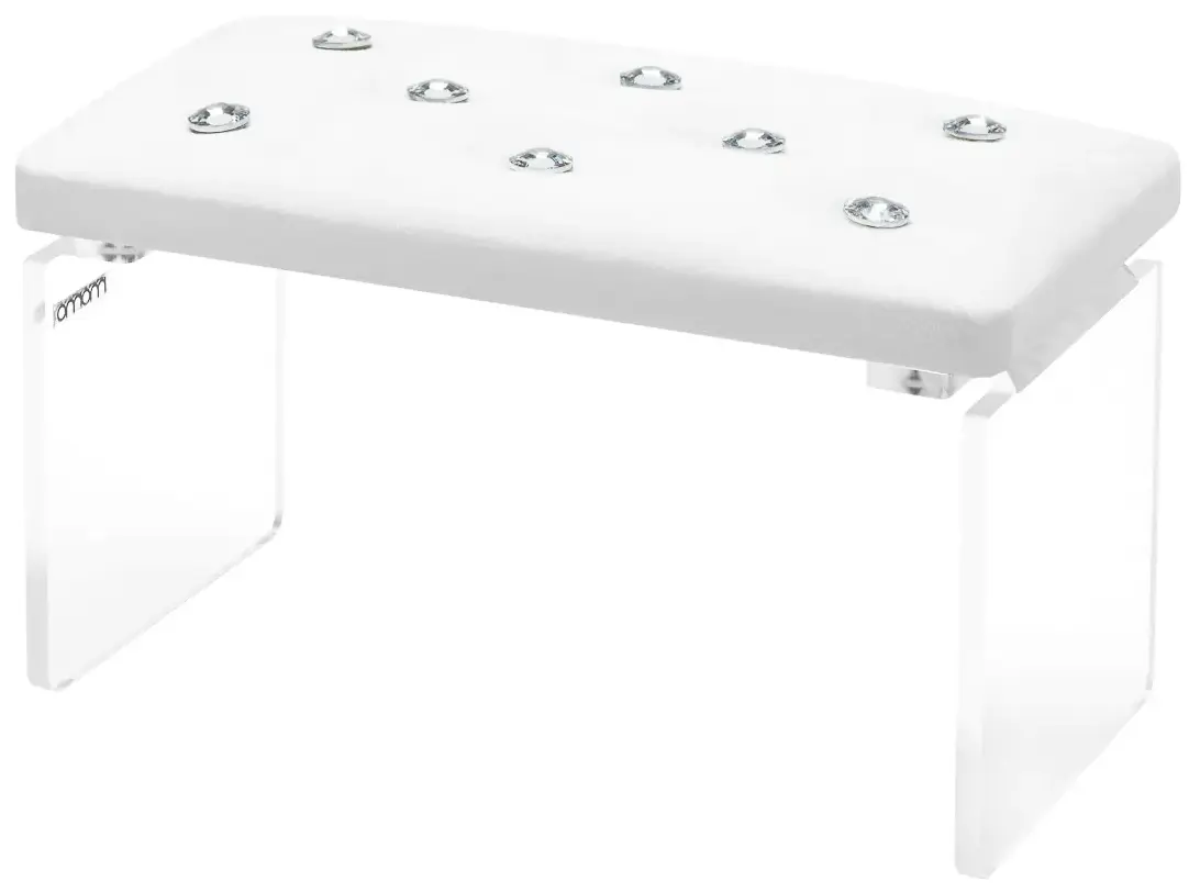 Подставка для рук маникюрная Momo Diamond 151057 (White/Transparent)