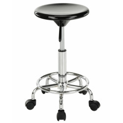 Tabureta de coafor Tempo Kondela Mabel 4 NEW (Black/Chrome) Thumb