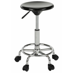 Tabureta de coafor Tempo Kondela Mabel 4 NEW (Black/Chrome) Thumb