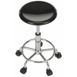 Tabureta de coafor Tempo Kondela Mabel 4 NEW (Black/Chrome) Thumb