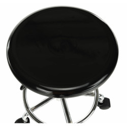 Tabureta de coafor Tempo Kondela Mabel 4 NEW (Black/Chrome) Thumb
