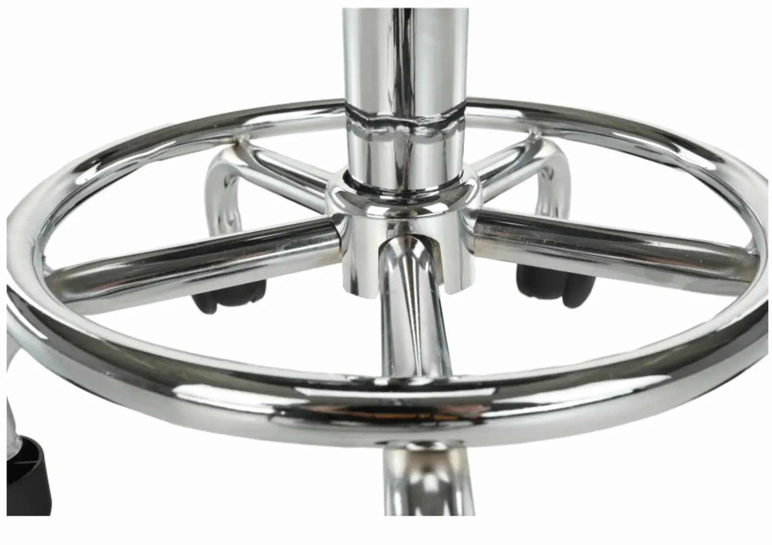 Tabureta de coafor Tempo Kondela Mabel 4 NEW (Black/Chrome) - 10