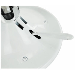 Tabureta de coafor Tempo Kondela Mabel 4 NEW (White/Chrome) Thumb