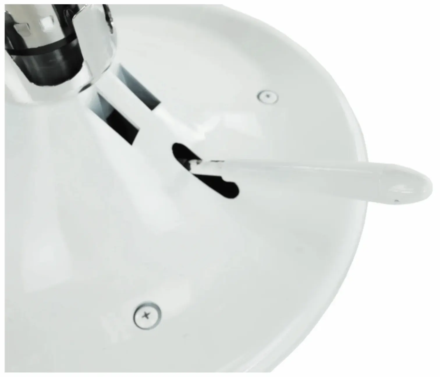 Tabureta de coafor Tempo Kondela Mabel 4 NEW (White/Chrome) - 10