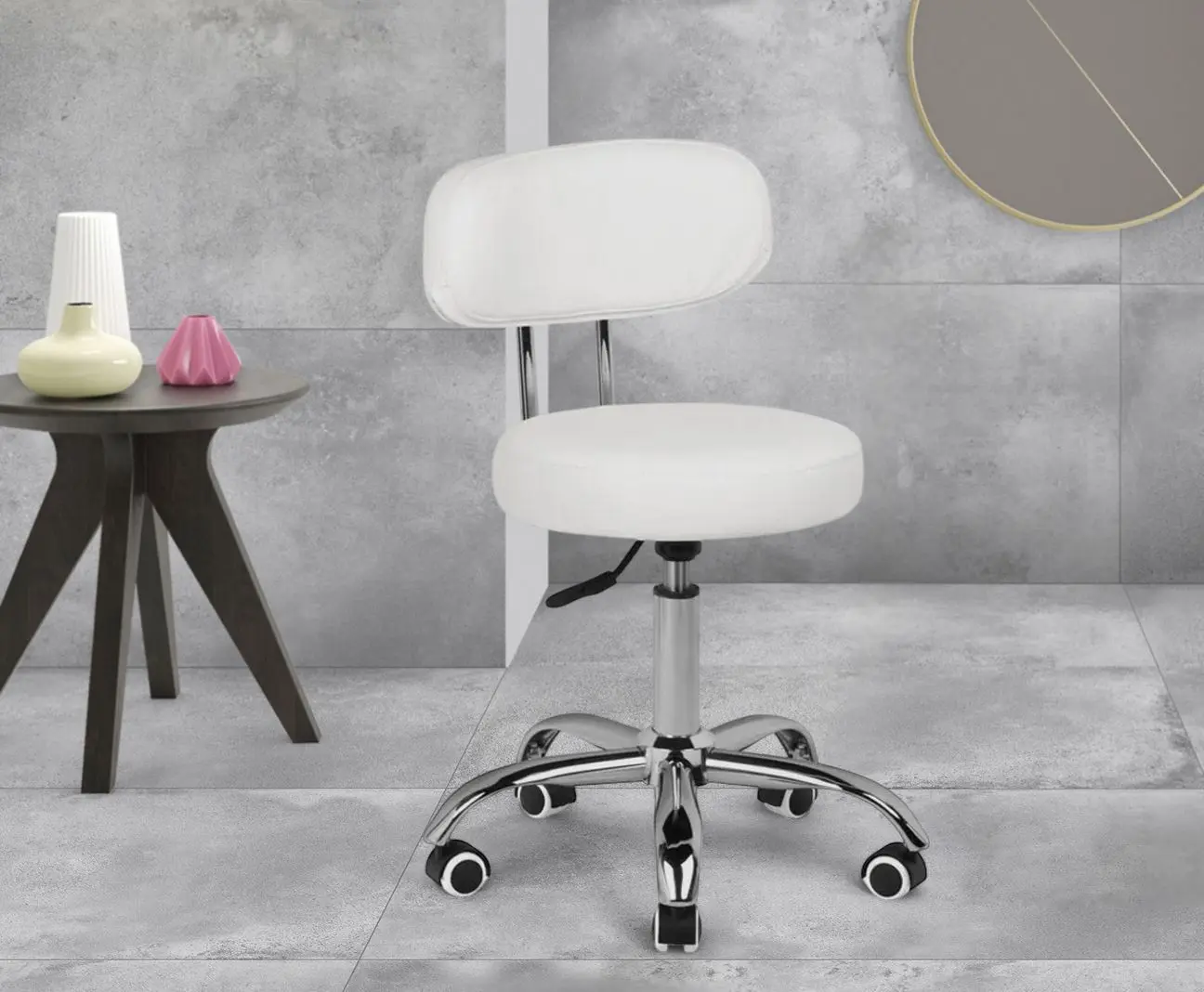 Scaun cosmetic Activeshop A-007 (White)