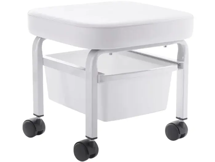 Taburet pentru salon de infrumusetare Activeshop 104914 (White)