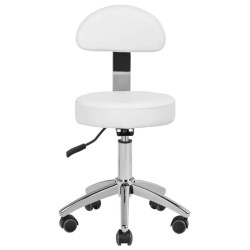 Taburet pentru salon de infrumusetare Activeshop 304-P 123839 (White) Thumb