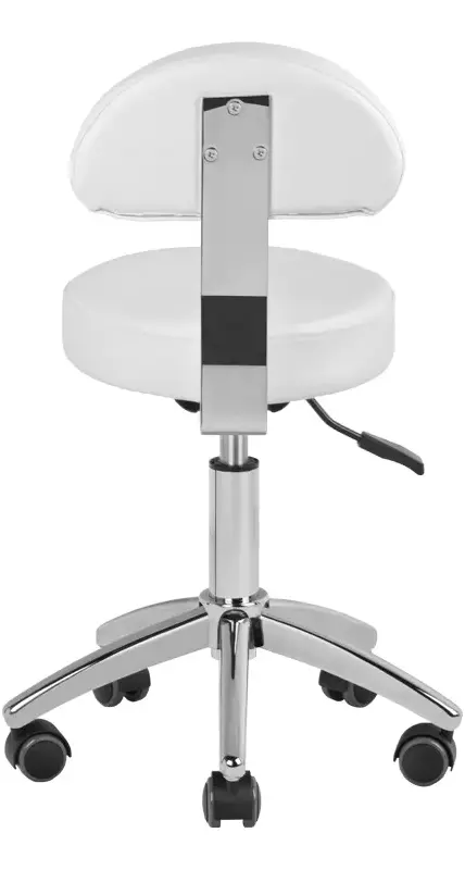 Taburet pentru salon de infrumusetare Activeshop 304-P 123839 (White)