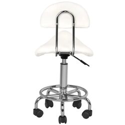 Taburet pentru salon de infrumusetare Activeshop 6001 (White) Thumb