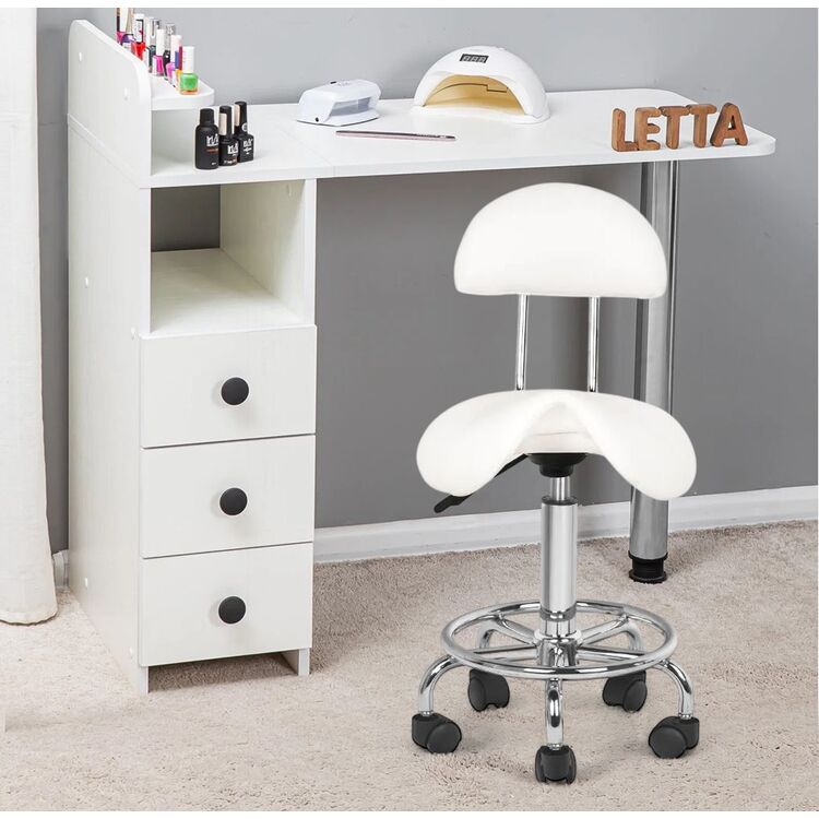 Табурет для салона красоты Activeshop 6001 (White)