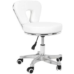 Taburet pentru salon de infrumusetare Activeshop 9266 (White) Thumb