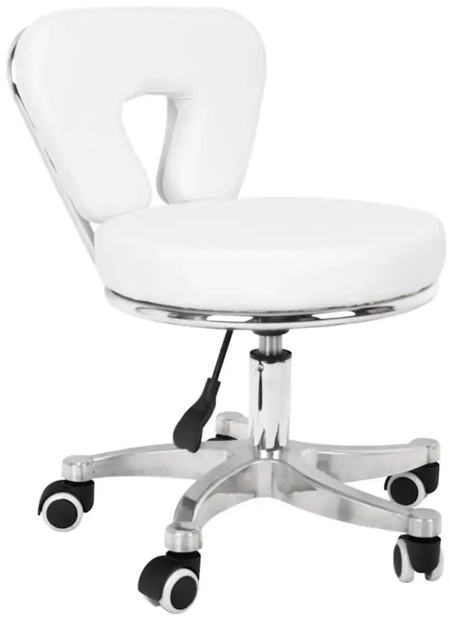 Taburet pentru salon de infrumusetare Activeshop 9266 (White)
