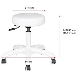 Табурет для салона красоты Activeshop AM-303-2 (White) Thumb