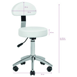 Табурет для салона красоты Activeshop AM-304 100764 (White) Thumb