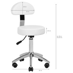 Taburet pentru salon de infrumusetare Activeshop AM-304 125620 (Grey) Thumb