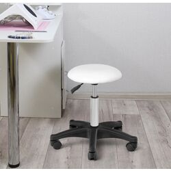 Taburet pentru salon de infrumusetare Activeshop AM-312 (White)