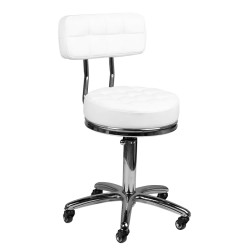 Taburet pentru salon de infrumusetare Activeshop AM-877 131986 (White) Thumb