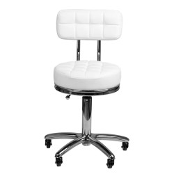 Taburet pentru salon de infrumusetare Activeshop AM-877 131986 (White) Thumb