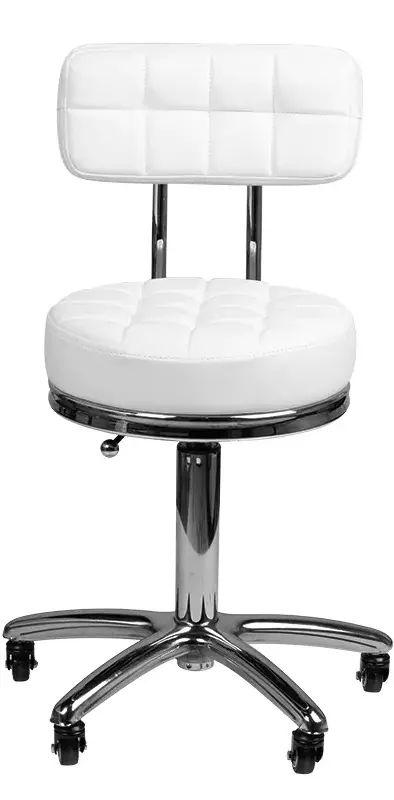 Taburet pentru salon de infrumusetare Activeshop AM-877 131986 (White)