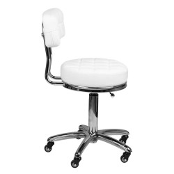 Taburet pentru salon de infrumusetare Activeshop AM-877 131986 (White) Thumb