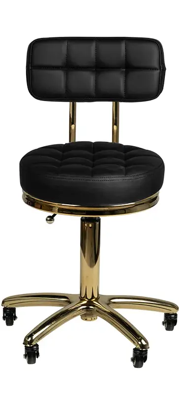 Taburet pentru salon de infrumusetare Activeshop AM-961 131989 (Black/Gold)