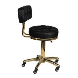 Taburet pentru salon de infrumusetare Activeshop AM-961 131989 (Black/Gold) Thumb