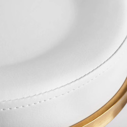 Taburet pentru salon de infrumusetare Activeshop H5 140260 (White/Gold) Thumb