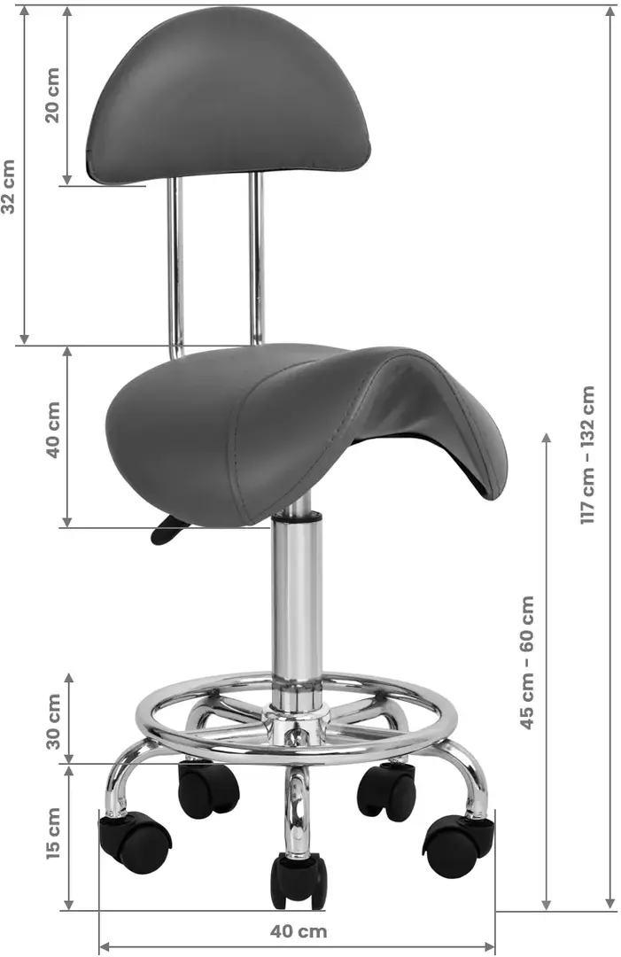 Taburet tip sa Activeshop 6001 140918 (Grey)