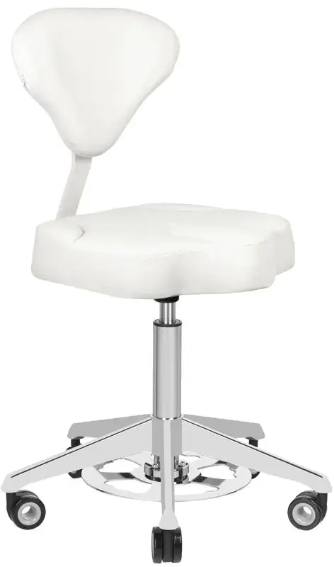 Taburet pentru salon de infrumusetare Azzurro 156-F 122307 (White)