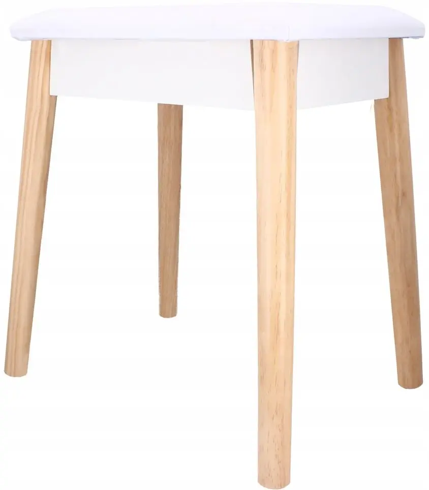 Taburet Chomik Retro PHO5872 (Natural/White)