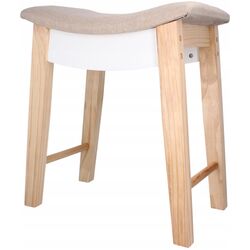 Taburet Chomik Retro PHO5889 (Natural/Beige)