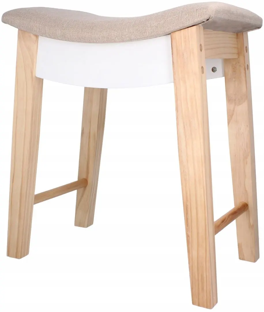 Taburet Chomik Retro PHO5889 (Natural/Beige)