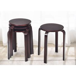 Set taburete Costway HW60668CF (Dark Brown)