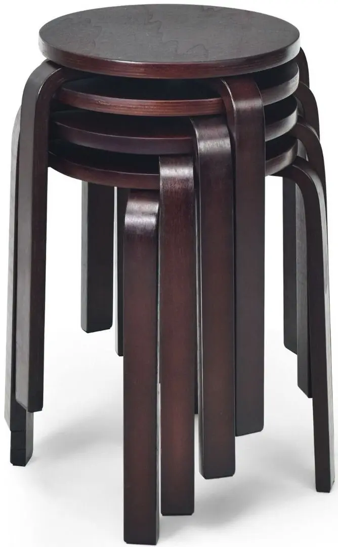 Набор табуретов Costway HW60668CF (Dark Brown)