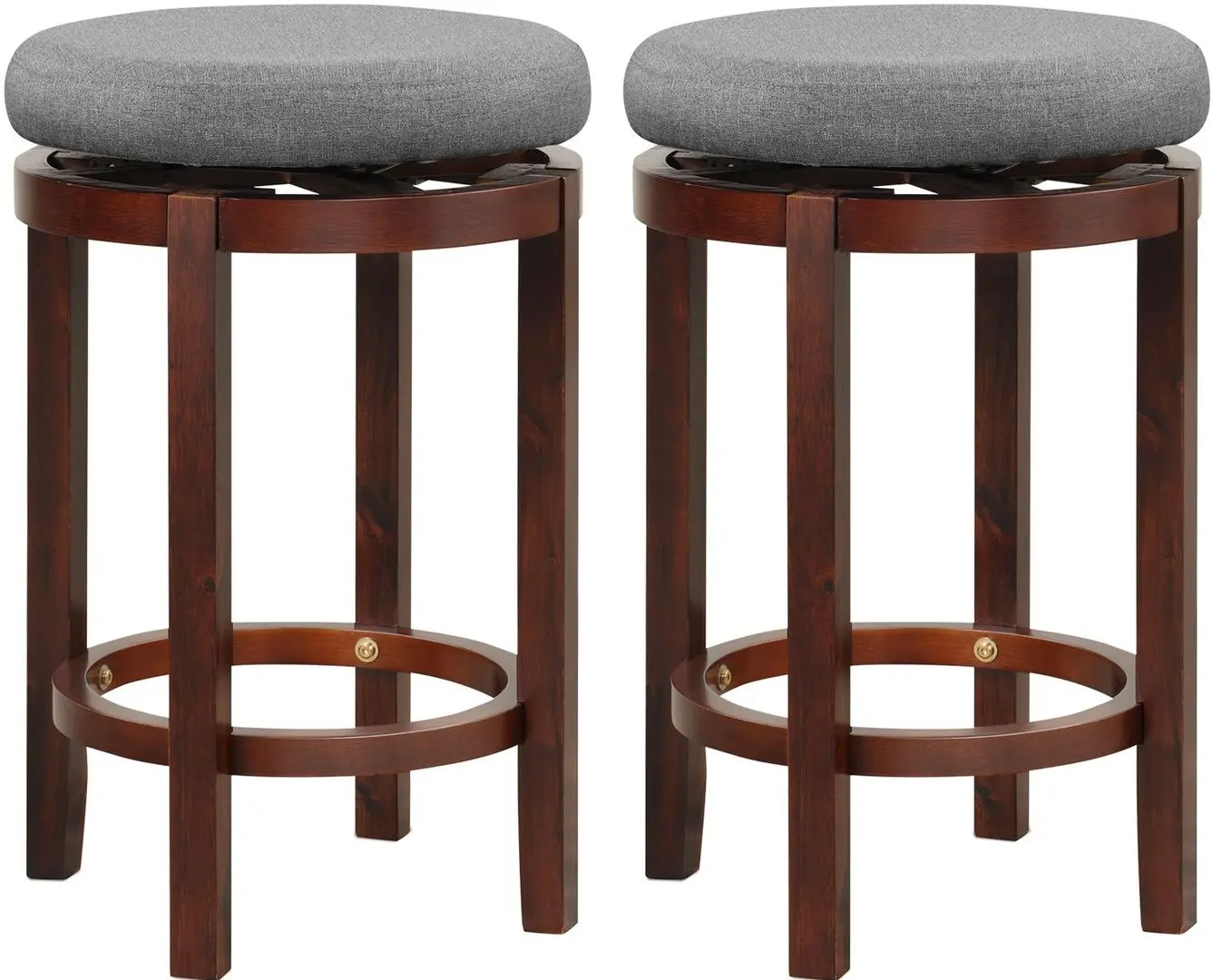 Set taburete Costway JV10940GR (Grey/Brown)