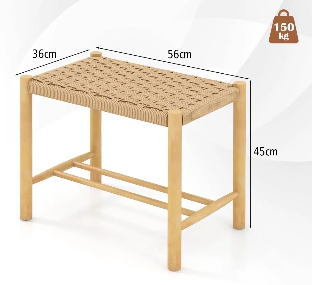 Набор табуретов Costway JV11135NA (Natural)