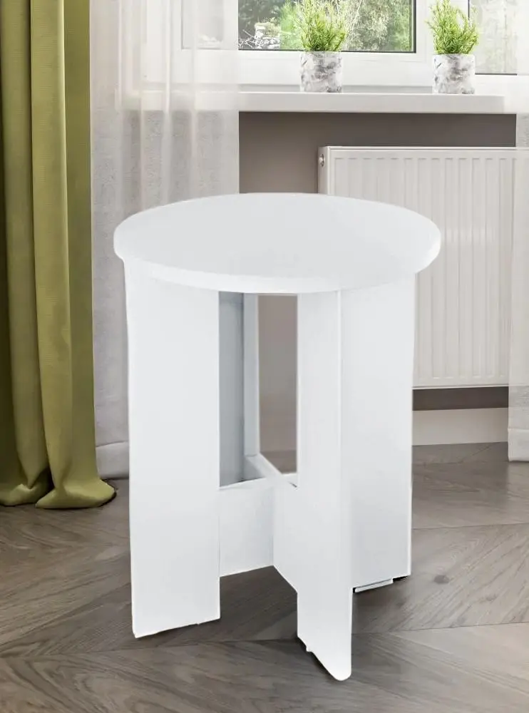 Табурет Fabrik Home 350 овальный (Белый Ясень)