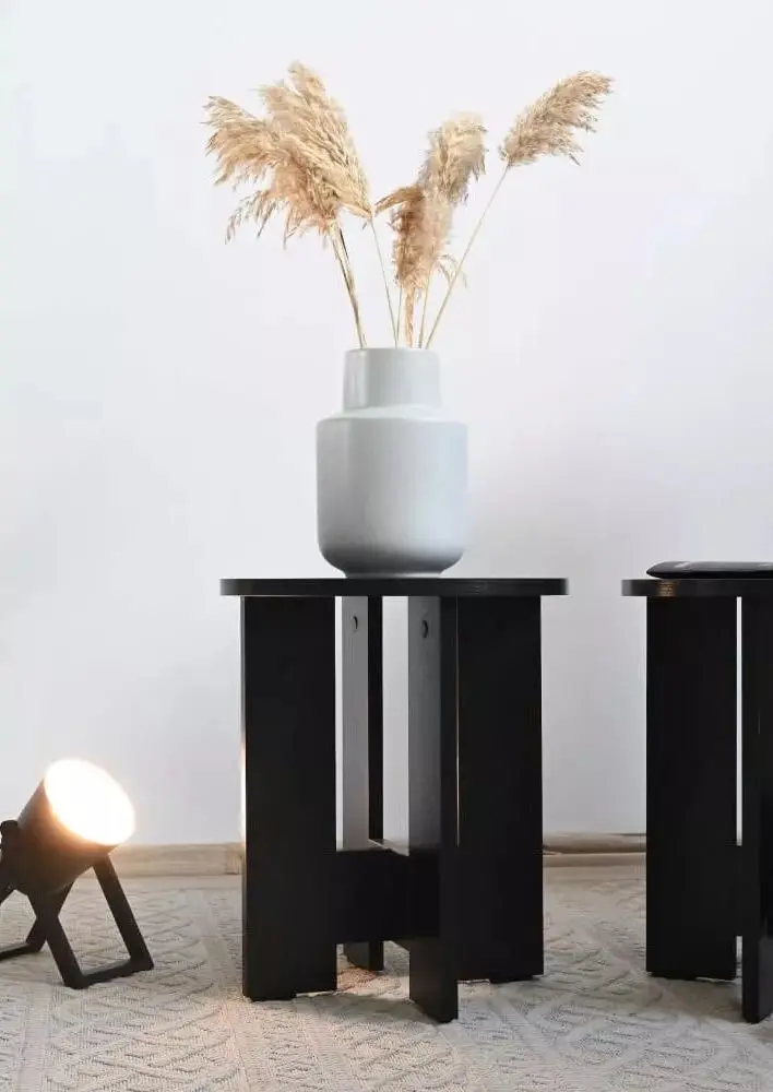 Taburet Fabrik Home 350 oval (Ash Black)