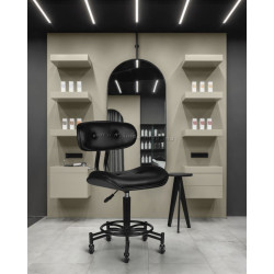 Taburet pentru salon de infrumusetare Gabbiano Florence 129237 (Black)