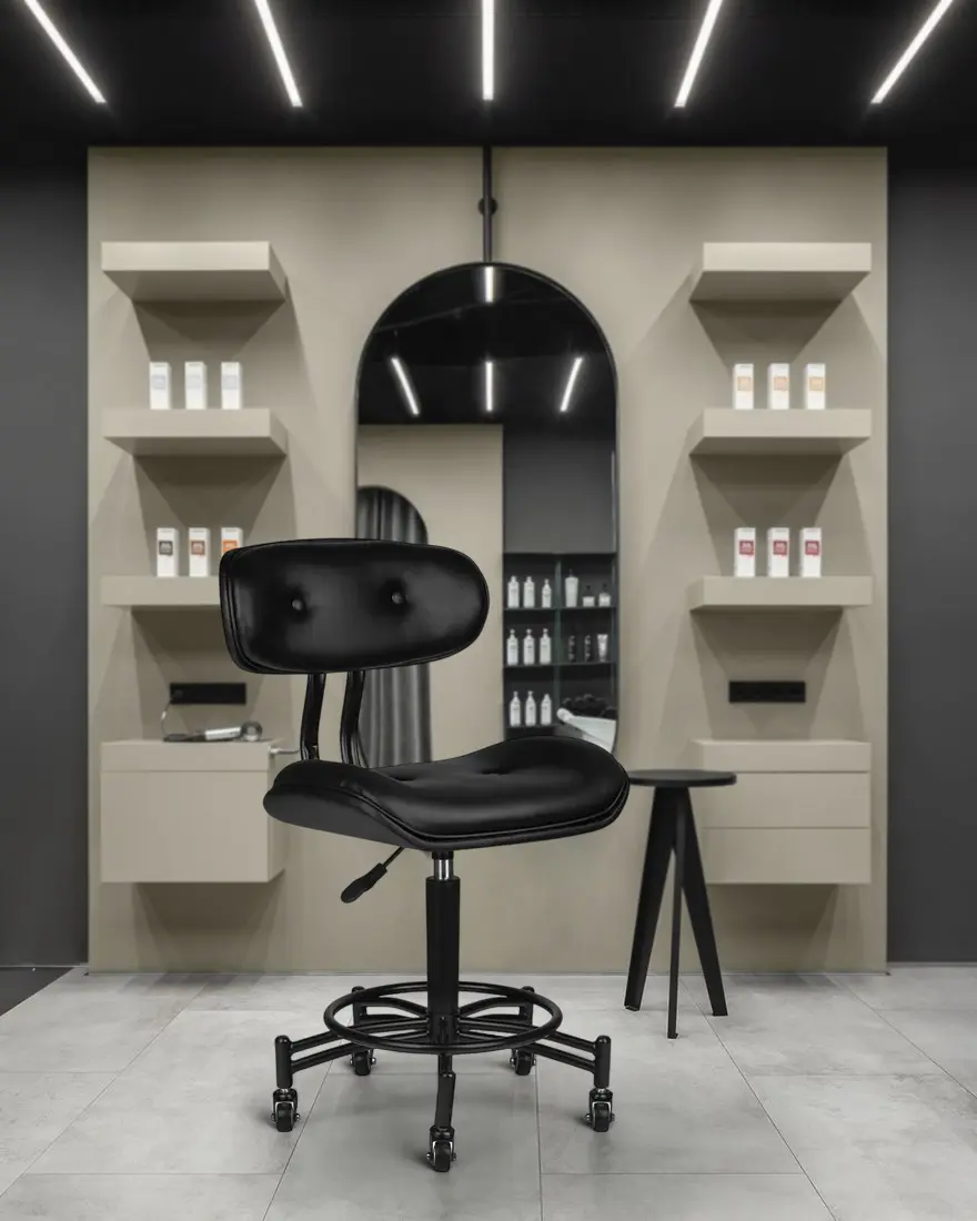 Taburet pentru salon de infrumusetare Gabbiano Florence 129237 (Black)