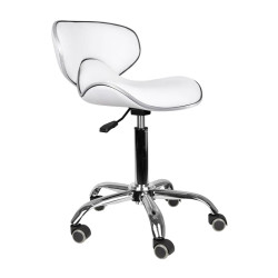 Taburet pentru salon de infrumusetare Gabbiano Q-4599 106672 (White) Thumb