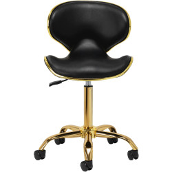 Табурет для салона красоты Gabbiano Q-4599G 150179 (Black/Gold) Thumb