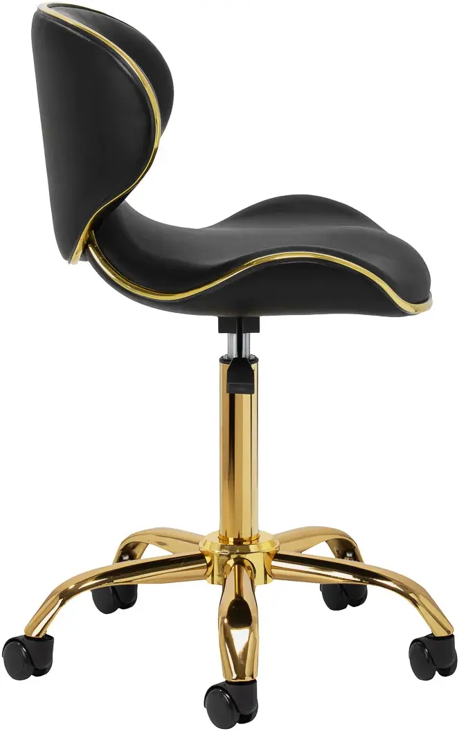 Табурет для салона красоты Gabbiano Q-4599G 150179 (Black/Gold)