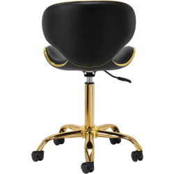 Табурет для салона красоты Gabbiano Q-4599G 150179 (Black/Gold) Thumb