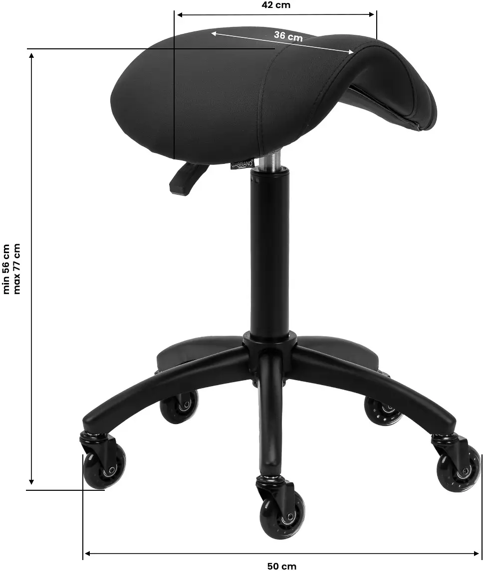 Табурет-седло Gabbiano D032 154215 (Black) - 6