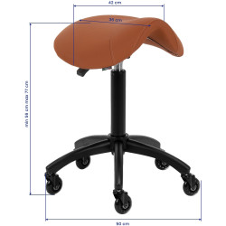 Табурет-седло Gabbiano D032 154216 (Brown/Black) Thumb